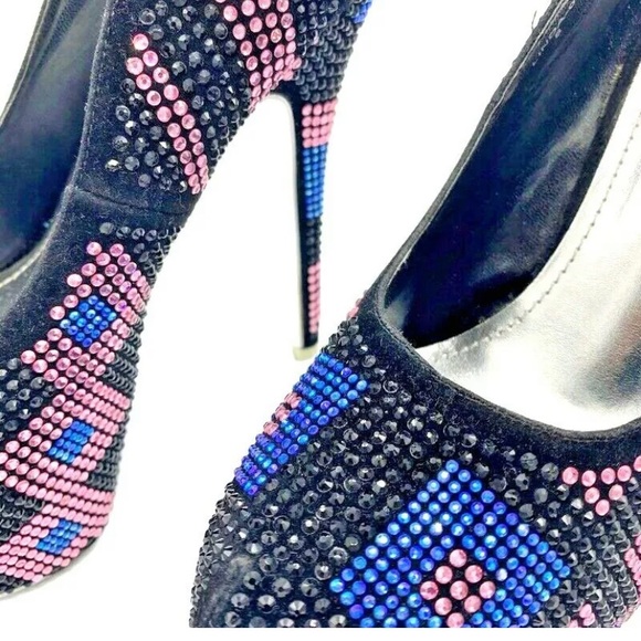 Mascotte Platform Stiletto Heels Multicolour Studs - Picture 11 of 12